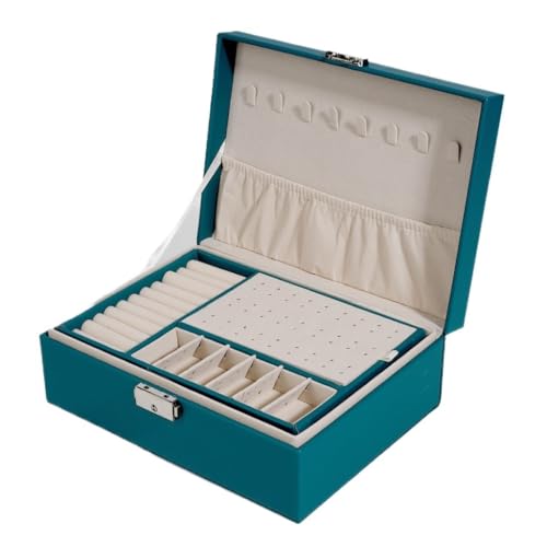 SNHHNSW Box Doppelschichtbox Aufbewahrungsbox Ring Halskette Aufbewahrung von PU Leder Lock Aufbewahrungsbox Schmuckschatulle Schmuckschachtel SNHHNSW Box Doppelschichtbox Aufbewahrungsbox Ring Halskette Aufbewahrung von PU Leder Lock Aufbewahrungsbox Schmuckschatulle Schmuckschachtel von SNHHNSW
