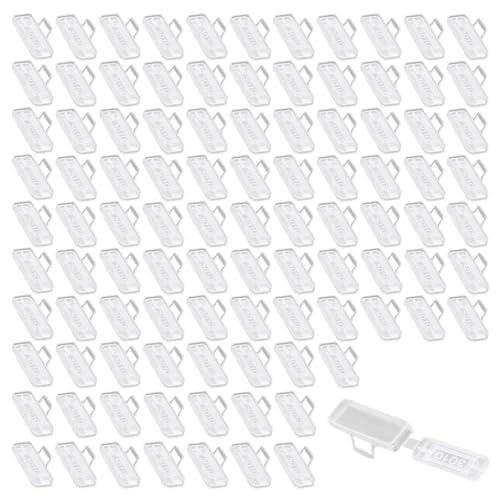 100 Stück Kabeletiketten,Kabel Beschriftung,Kabelmarker,Wiederverwendbar,Wasser-und Feuchtigkeitsbeständig,Geeignet zum Markieren und Sortieren Von Kabeln Aller Art (Transparent) von SNONESIY