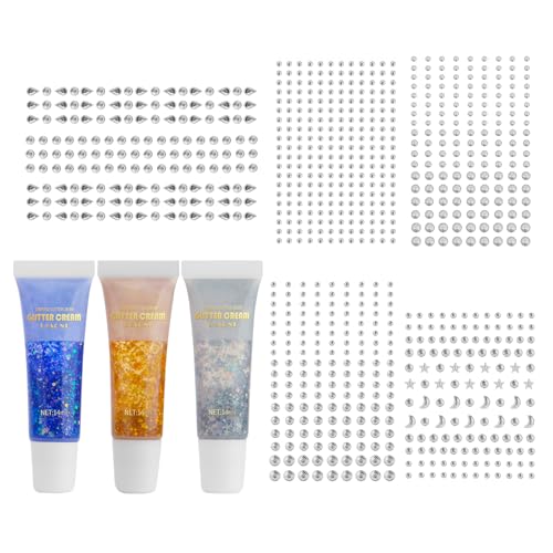 3pcs Glitzer Schminke Gesicht,Gesichtsglitzer,1066 Stück Glitzersteine Selbstklebend Glitzersteine Gesicht, Glitzersteine Selbstklebend Gesicht Glitzersteine Silber, für Gesicht Augen Körper Nägel 3pcs Glitzer Schminke Gesicht,Gesichtsglitzer,1066 Stück Glitzersteine Selbstklebend Glitzersteine Gesicht, Glitzersteine Selbstklebend Gesicht Glitzersteine Silber, für Gesicht Augen Körper Nägel von SNONESIY