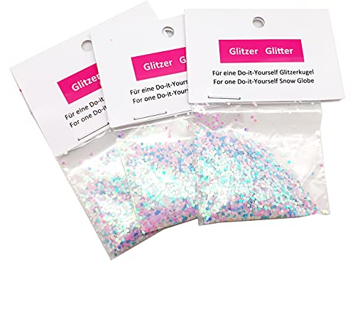3 x 3 g Glitzer für Schneekugel/Glitzerkugel zum Basteln - für Schneekugel Bastelset - Schneekugel selbermachen - individuelle Glitzerkugel - 40011 3 x 3 g Glitzer für Schneekugel/Glitzerkugel zum Basteln - für Schneekugel Bastelset - Schneekugel selbermachen - individuelle Glitzerkugel - 40011 von SNOWGLOBE for you - DO IT YOURSELF