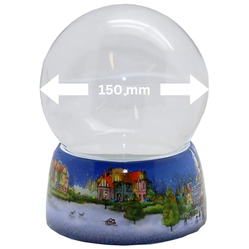 70013 Bastelset DIY Mega Schneekugel Do it Yourself mit Glaskugel und Porzellansockel Winterlandschaft Weihnachtsmarkt Spieluhr möglich – 150mm Durchmesser 70013 Bastelset DIY Mega Schneekugel Do it Yourself mit Glaskugel und Porzellansockel Winterlandschaft Weihnachtsmarkt Spieluhr möglich – 150mm Durchmesser von SNOWGLOBE for you - DO IT YOURSELF