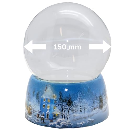 70014 Bastelset DIY Mega Schneekugel Do it Yourself mit Glaskugel und Porzellansockel Winterlandschaft hell Spieluhr möglich – 150mm Durchmesser 70014 Bastelset DIY Mega Schneekugel Do it Yourself mit Glaskugel und Porzellansockel Winterlandschaft hell Spieluhr möglich – 150mm Durchmesser von SNOWGLOBE for you - DO IT YOURSELF