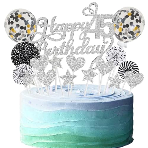 Cake Topper 45 Kuchendeko Geburtstag Frauen Silber Schwarz Happy 45.birthday Kuchen Deko 45. Geburtstag Happy Birthday 45 Geburstagstorte Deko Tortendeko 45 Silber Schwarz Kuchen Deko 45 Geburtstag Cake Topper 45 Kuchendeko Geburtstag Frauen Silber Schwarz Happy 45.birthday Kuchen Deko 45. Geburtstag Happy Birthday 45 Geburstagstorte Deko Tortendeko 45 Silber Schwarz Kuchen Deko 45 Geburtstag von SNOWZAN