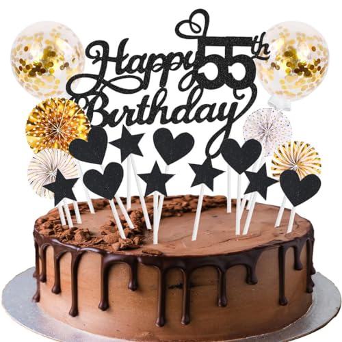 Cake Topper 55 Kuchendeko Geburtstag Frauen Schwarz Gold Happy 55.birthday Kuchen Deko 55. Geburtstag Happy Birthday 55 Geburstagstorte Tortendeko 55 Schwarz Gold Geburtstag Kuchen Deko 55 Geburtstag Cake Topper 55 Kuchendeko Geburtstag Frauen Schwarz Gold Happy 55.birthday Kuchen Deko 55. Geburtstag Happy Birthday 55 Geburstagstorte Tortendeko 55 Schwarz Gold Geburtstag Kuchen Deko 55 Geburtstag von SNOWZAN