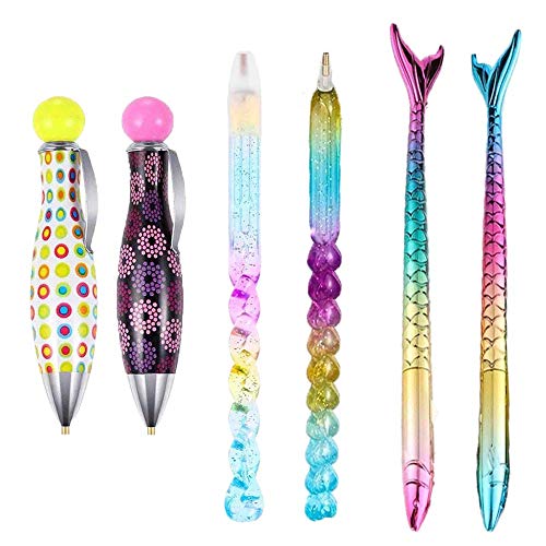 SNOWZAN 6 Stück Diamond Painting Zubehör Werkzeug 5D Drill Pen Stift Strassstein Diamant Meerjungfrau Malwerkzeuge SNOWZAN 6 Stück Diamond Painting Zubehör Werkzeug 5D Drill Pen Stift Strassstein Diamant Meerjungfrau Malwerkzeuge von SNOWZAN
