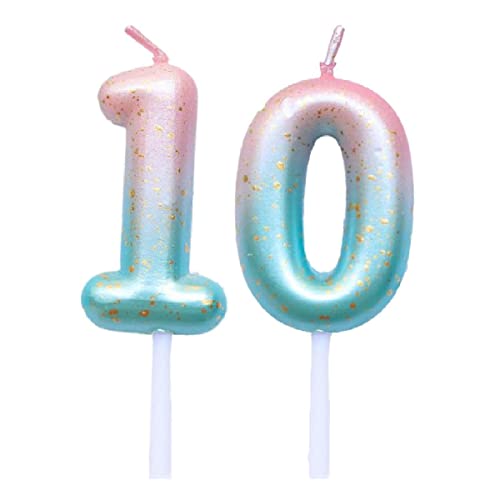 SNOWZAN Geburtstag Nummer Kerzen Lila Blau Glitzer Kuchen Topper Dekoration Farbverlauf 10 Jahre Cake Topper für Hochzeit Jubiläum Feier Abschluss Party SNOWZAN Geburtstag Nummer Kerzen Lila Blau Glitzer Kuchen Topper Dekoration Farbverlauf 10 Jahre Cake Topper für Hochzeit Jubiläum Feier Abschluss Party von SNOWZAN