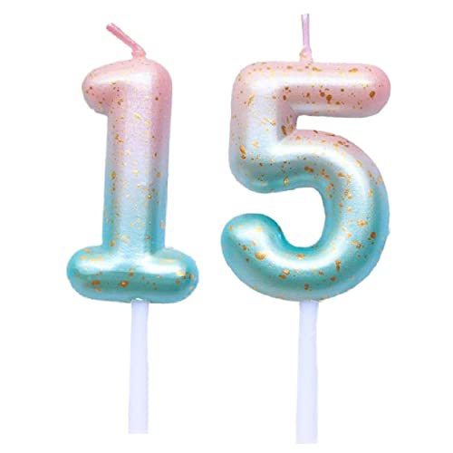 SNOWZAN Geburtstag Zahl Kerzen Lila Blau Geburtstagstorte Kerzen Farbverlauf Nummer Kerzen 15 Jahre Cake Topper Kerzen Glitzer Kuchen Topper für Hochzeit Geburtstag Jubiläum Feier Abschluss Party SNOWZAN Geburtstag Zahl Kerzen Lila Blau Geburtstagstorte Kerzen Farbverlauf Nummer Kerzen 15 Jahre Cake Topper Kerzen Glitzer Kuchen Topper für Hochzeit Geburtstag Jubiläum Feier Abschluss Party von SNOWZAN