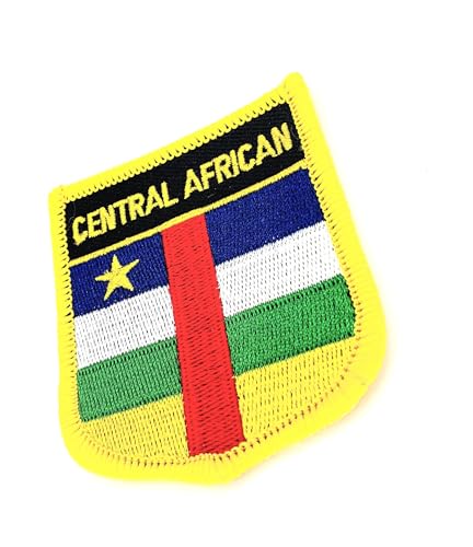 Aufnäher Zentralafrikanische Republik, Auto-Flagge, bestickt, zum Aufbügeln, 1 Stück Aufnäher Zentralafrikanische Republik, Auto-Flagge, bestickt, zum Aufbügeln, 1 Stück von SNS Components