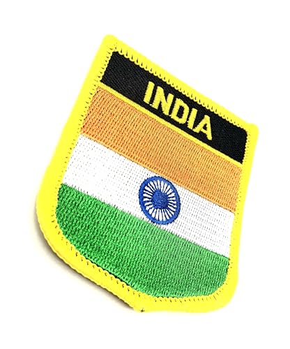 Aufnäher mit indischer Südasien-Flagge, Aufbügel Patches, bestickter Stoff, 1 Stück Aufnäher mit indischer Südasien-Flagge, Aufbügel Patches, bestickter Stoff, 1 Stück von SNS Components
