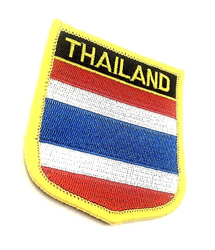 Aufnäher zum Aufbügeln, bestickt, Thailand-Flagge, zum Aufnähen, 1 Stück von SNS Components