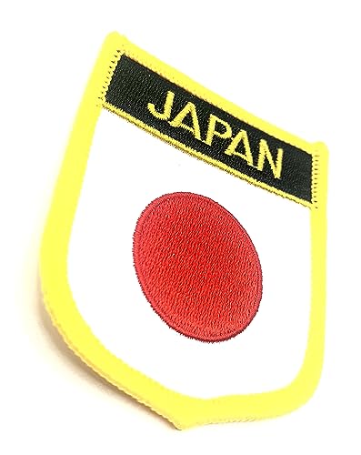Aufnäher zum Aufbügeln, japanische Asien-Flagge, bestickt, 1 Stück Aufnäher zum Aufbügeln, japanische Asien-Flagge, bestickt, 1 Stück von SNS Components