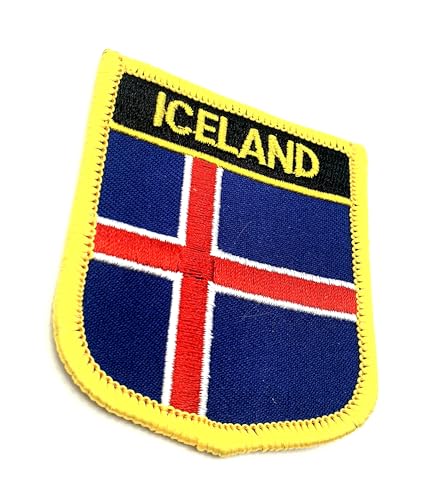 Island Island Island Shield Flag Iron On Embroidered Fabric Sew On Patch Pack of 1 Island Island Island Shield Flag Iron On Embroidered Fabric Sew On Patch Pack of 1 von SNS Components