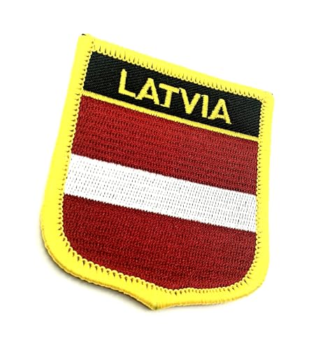 Lettland Lettisch EU Europa Ostsee Flagge Eisen auf bestickter Stoff Nähen auf Patch 1 Stück Lettland Lettisch EU Europa Ostsee Flagge Eisen auf bestickter Stoff Nähen auf Patch 1 Stück von SNS Components
