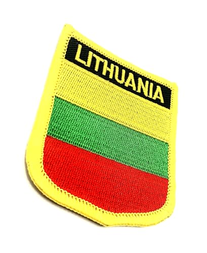 Litauen Litauische Ostsee EU Europäische Flagge zum Aufbügeln bestickter Stoff Nähen auf Patch 1 Stück Litauen Litauische Ostsee EU Europäische Flagge zum Aufbügeln bestickter Stoff Nähen auf Patch 1 Stück von SNS Components