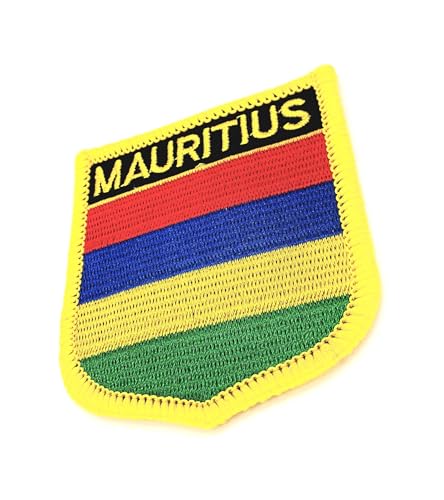 Mauritius-Flagge, bestickter Stoff, zum Aufbügeln, 1 Stück Mauritius-Flagge, bestickter Stoff, zum Aufbügeln, 1 Stück von SNS Components