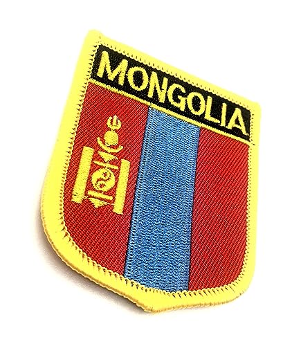 Mongolei Mongolei Asien Flagge Eisen auf bestickter Stoff Nähen auf Patch 1 Stück von SNS Components