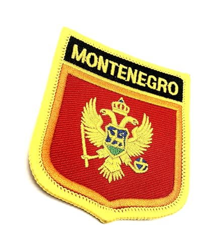 Montenegro Montenegran Balkanflagge Bügelbild bestickter Stoff Nähen auf Patch 1 Stück Montenegro Montenegran Balkanflagge Bügelbild bestickter Stoff Nähen auf Patch 1 Stück von SNS Components