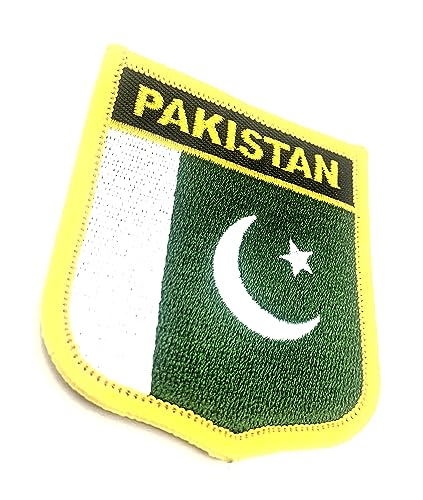 Pakistan Pakistanische Asien-Flagge zum Aufbügeln bestickter Stoff zum Aufnähen auf Patch 1 Stück Pakistan Pakistanische Asien-Flagge zum Aufbügeln bestickter Stoff zum Aufnähen auf Patch 1 Stück von SNS Components