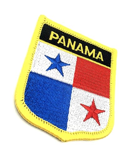Panama Panama-Amerika-Flagge zum Aufbügeln bestickter Stoff zum Aufnähen, 1 Stück Panama Panama-Amerika-Flagge zum Aufbügeln bestickter Stoff zum Aufnähen, 1 Stück von SNS Components