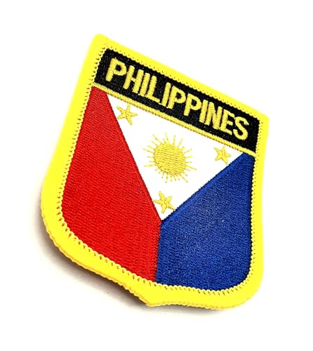 Philippinen Philippinen Südostasien Flagge Bügelbild bestickt Stoff Nähen auf Patch 1 Stück von SNS Components