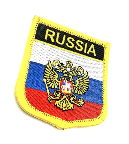Russland Russland Wappen Flagge Bügelbild bestickt Stoff Nähen auf Patch 1 Stück Russland Russland Wappen Flagge Bügelbild bestickt Stoff Nähen auf Patch 1 Stück von SNS Components