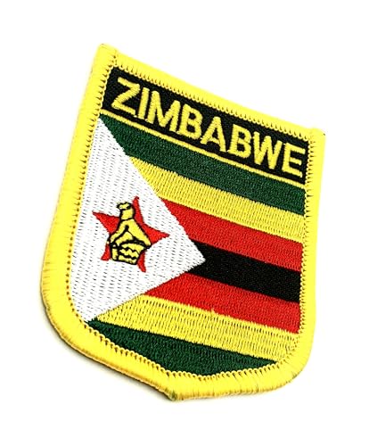 Simbabwe Simbabwe Afrika Afrika Flagge Bügelbild bestickter Stoff Nähen auf Patch 1 Stück Simbabwe Simbabwe Afrika Afrika Flagge Bügelbild bestickter Stoff Nähen auf Patch 1 Stück von SNS Components