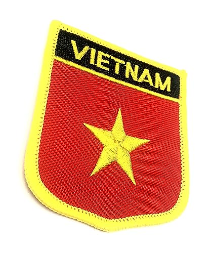Vietnam Vietnamesische Asien Flagge Eisen auf bestickter Stoff Nähen auf Patch 1 Stück Vietnam Vietnamesische Asien Flagge Eisen auf bestickter Stoff Nähen auf Patch 1 Stück von SNS Components