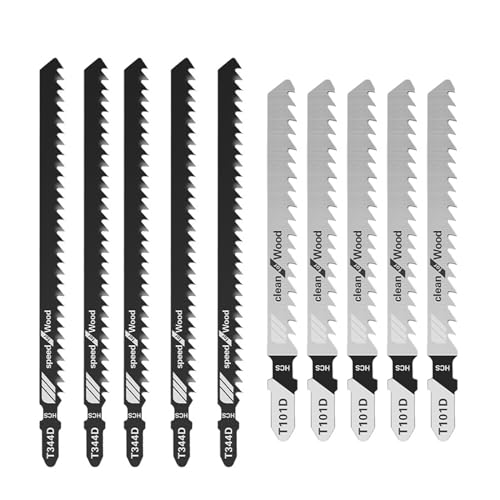 Säbelsägeblätter, 10 Stück Sägeblätter Säbelsäge Holz Multitool sägeblätter Säbelsägeblatt Reciprosägeblätter für Porenbeton, Holz, Metall, Ziegel, Beton, Kompatibel mit Gängigen Säbelsägen Säbelsägeblätter, 10 Stück Sägeblätter Säbelsäge Holz Multitool sägeblätter Säbelsägeblatt Reciprosägeblätter für Porenbeton, Holz, Metall, Ziegel, Beton, Kompatibel mit Gängigen Säbelsägen von SNSYGN