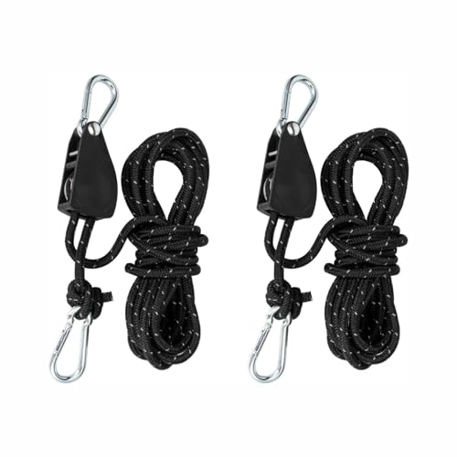 Seilratsche, 4M Verstellbarer Seilspanner Seilaufhängung Zeltschnur mit Spanner, Reflektierende Abspannseile für Sonnensegel Seilratsche, 4M Verstellbarer Seilspanner Seilaufhängung Zeltschnur mit Spanner, Reflektierende Abspannseile für Sonnensegel von SNSYGN