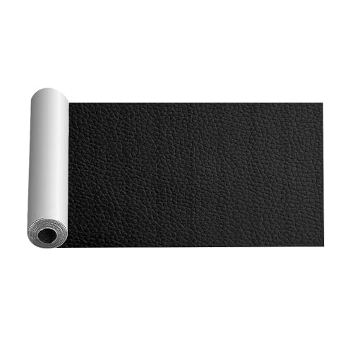 SNZ Kunstleder Flicken, 20 x 150cm Leder Patch Selbstklebend, Flicken Selbstklebend für Couch Autositz Sofa Möbel Leder Reparatur Jacken und Renovierung, Schwarz SNZ Kunstleder Flicken, 20 x 150cm Leder Patch Selbstklebend, Flicken Selbstklebend für Couch Autositz Sofa Möbel Leder Reparatur Jacken und Renovierung, Schwarz von SNZ