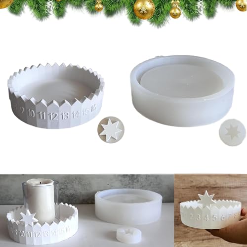 Adventskalender Gießform - Silikon-Form für Weihnachts-Countdown mit Uhren und Zahlen Adventskalender Gießform - Silikon-Form für Weihnachts-Countdown mit Uhren und Zahlen von SOCLING