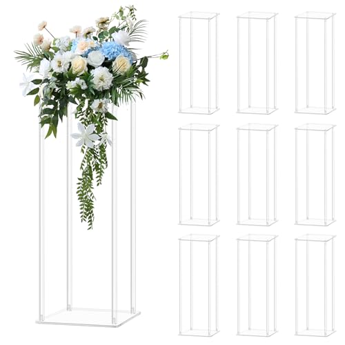 SOCROTO Acryl-Blumenständer, 61 cm hoch, Vasen für Tafelaufsätze, transparent, elegant, Blumenhalter, für Hochzeit, Geburtstag, Party, T-Bühne, Veranstaltungen, Heimdekorationen SOCROTO Acryl-Blumenständer, 61 cm hoch, Vasen für Tafelaufsätze, transparent, elegant, Blumenhalter, für Hochzeit, Geburtstag, Party, T-Bühne, Veranstaltungen, Heimdekorationen von SOCROTO