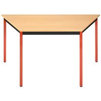 SODEMATUB Mehrzwecktisch buche, rot Trapezform, Vierkantrohr rot, 70,0/140,0 x 70,0 x 74,0 cm SODEMATUB Mehrzwecktisch buche, rot Trapezform, Vierkantrohr rot, 70,0/140,0 x 70,0 x 74,0 cm von SODEMATUB