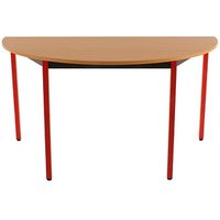 SODEMATUB Mehrzwecktisch buche, rot halbrund, Vierkantrohr rot, 140,0 x 70,0 x 74,0 cm SODEMATUB Mehrzwecktisch buche, rot halbrund, Vierkantrohr rot, 140,0 x 70,0 x 74,0 cm von SODEMATUB
