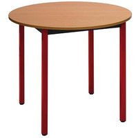 SODEMATUB Mehrzwecktisch buche, rot rund, Vierkantrohr rot, 80,0 x 80,0 x 74,0 cm SODEMATUB Mehrzwecktisch buche, rot rund, Vierkantrohr rot, 80,0 x 80,0 x 74,0 cm von SODEMATUB
