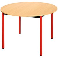 SODEMATUB Mehrzwecktisch buche, rot rund, Vierkantrohr rot, 110,0 x 110,0 x 74,0 cm SODEMATUB Mehrzwecktisch buche, rot rund, Vierkantrohr rot, 110,0 x 110,0 x 74,0 cm von SODEMATUB