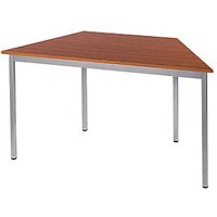 SODEMATUB Mehrzwecktisch kirschbaum, alu Trapezform, Vierkantrohr alu, 60,0/120,0 x 60,0 x 74,0 cm von SODEMATUB