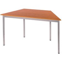 SODEMATUB Mehrzwecktisch kirschbaum, alu Trapezform, Vierkantrohr alu, 70,0/140,0 x 70,0 x 74,0 cm von SODEMATUB