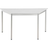 SODEMATUB Mehrzwecktisch lichtgrau, alu Trapezform, Vierkantrohr alu, 70,0/140,0 x 70,0 x 74,0 cm von SODEMATUB