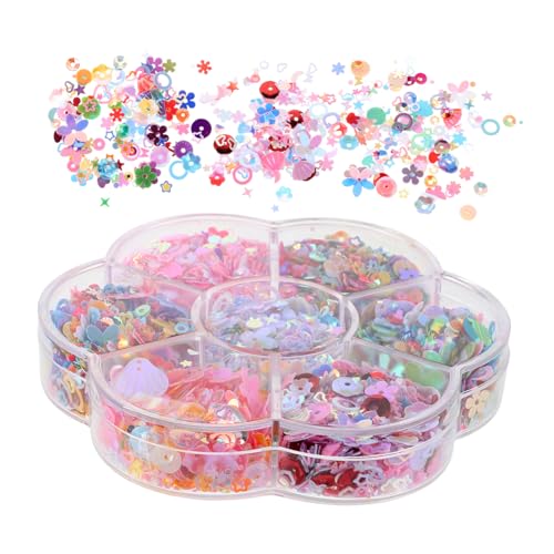 Lose Glitzer Pailletten für Diy Bastelprojekte Nagelkunst Handgemachte Kleidung Haarschmuck und Partydekorationen von SOESFOUFU