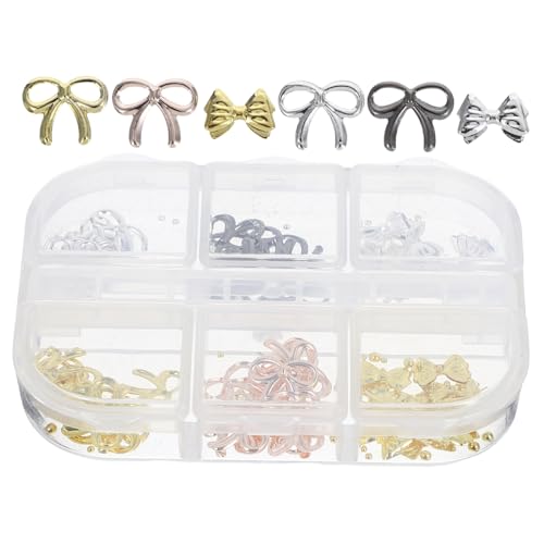 SOESFOUFU 1 Schachtel Teiliges mit Stahlperlen für Diy Nagelkunst für Maniküre und Nail Art Projekte von SOESFOUFU