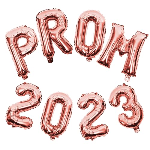 SOESFOUFU 2 Sätze Prom Folienballons in Roségold Dekorative Klassenraum Ballons für Abschlussfeier Partydeko Kreative Formen Partyraum Gestaltung von SOESFOUFU