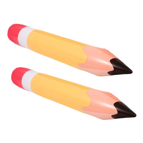 SOESFOUFU 2 Stück PVC Aufblasbare Bleistift Dekoration Orange Langlebig Robust für Schulanfang Klassenzimmer Party Deko Back To School Wanddeko SOESFOUFU 2 Stück PVC Aufblasbare Bleistift Dekoration Orange Langlebig Robust für Schulanfang Klassenzimmer Party Deko Back To School Wanddeko von SOESFOUFU
