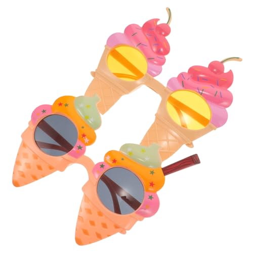 SOESFOUFU 2 Stück Teiliges Hawaii Partybrillen Eiscreme Design Leichte Sonnenbrille und Lustige Sommerbrille als Fotorequisite für Karneval Festival und Strandpartys SOESFOUFU 2 Stück Teiliges Hawaii Partybrillen Eiscreme Design Leichte Sonnenbrille und Lustige Sommerbrille als Fotorequisite für Karneval Festival und Strandpartys von SOESFOUFU