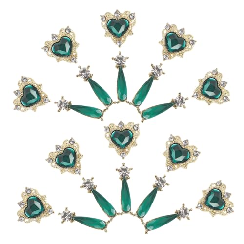 SOESFOUFU 20 Stück Nagelkunst Zubehör, Maniküre Dekoration, Damen Nagel Charms, Nagel Charms Für Künstliche Nägel, Metall Nagel Charms, Nagel Charms, Nagel Charms Für Nagelkunst, Nagel von SOESFOUFU