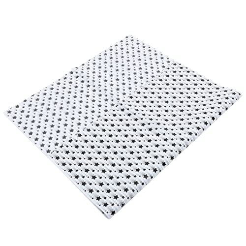 SOESFOUFU 20blätter Faltbares Seidenpapier Mit Sternmuster Für Geschenkverpackung Und Bastelarbeiten Metallic-farben Schwarze Sterne Für -projekte Und Arrangements von SOESFOUFU