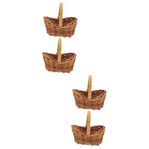 SOESFOUFU 4stücke Mini Geflochtene Körbe Handgefertigte Rattan Blumenkörbe Für Hochzeiten Partys Und Dekoration Rustikales Design Für Haus Und Garten SOESFOUFU 4stücke Mini Geflochtene Körbe Handgefertigte Rattan Blumenkörbe Für Hochzeiten Partys Und Dekoration Rustikales Design Für Haus Und Garten von SOESFOUFU