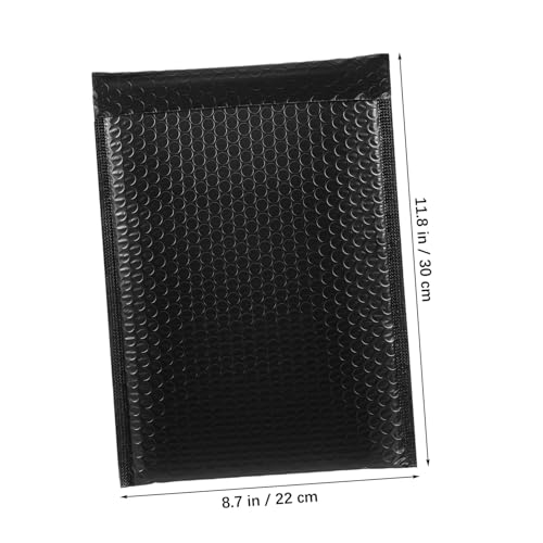 SOESFOUFU 50 Stück Selbstklebende Luftpolstertaschen Schwarz Stoßfeste Versandtaschen für Kleidung Kosmetik Kleine Pakete Wiederverwendbare Versandbeutel mit Polsterung für Sicheren von SOESFOUFU