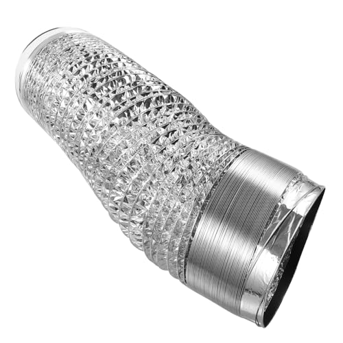 SOESFOUFU Aluminium Flexschlauch Durchmesser Hitzebeständiger Dicker Lüftungsschlauch für Abluft Flexibel Einziehbar Geeignet für Hvac Klimageräte Küchen Badezimmer Gewächshäuser und von SOESFOUFU