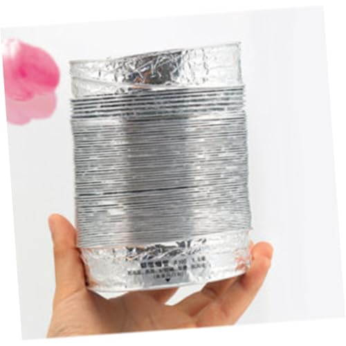 SOESFOUFU Aluminium Lüftungsschlauch Doppellagig Dickes Hitzebeständiges Abluftrohr Flexibel für Hvac Küchen Bad Gewächshaus Trockner Belüftungsschlauch Silber Durchmesser von SOESFOUFU